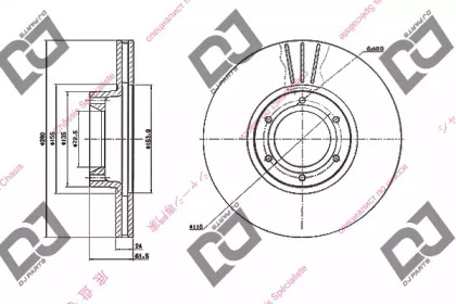 Тормозной диск DJ PARTS BD1496